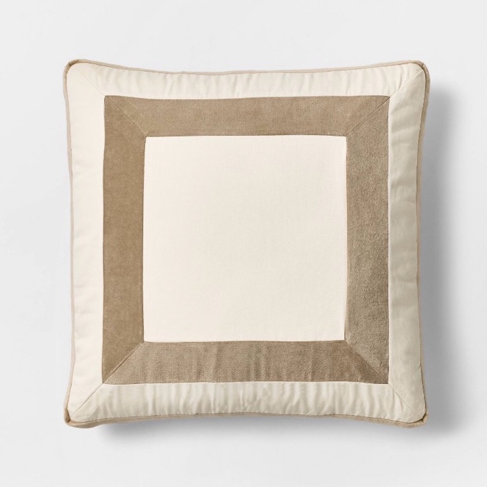 Studio McGee Cream and Tan Pillow